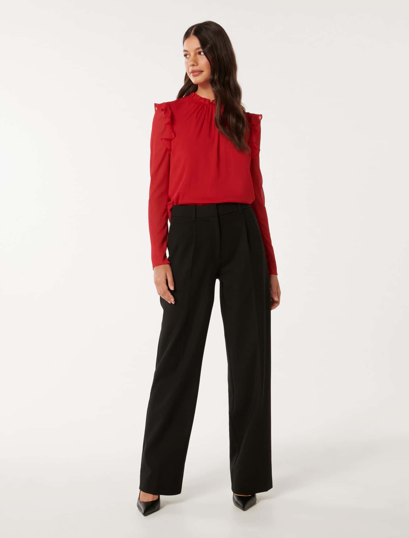 Diane Frill Detail Blouse