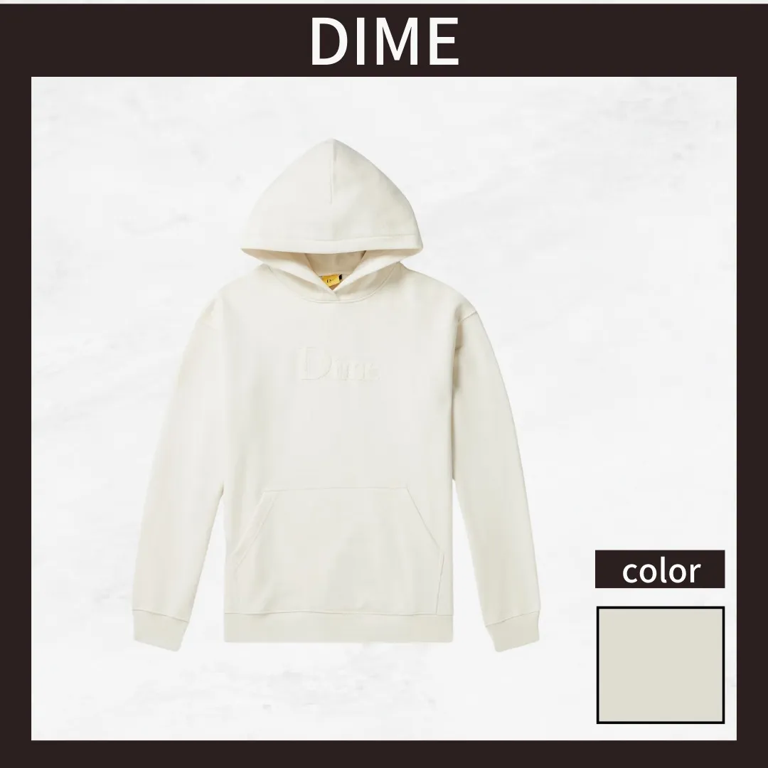 Dime  |Cotton Logo Skater Style Hoodies