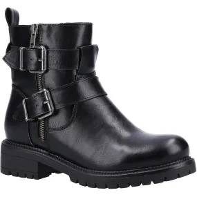 Divaz Sarah Zip Up Boot Black