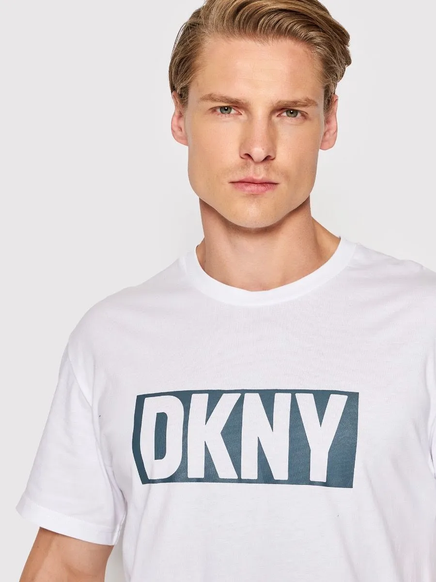 DKNY Bandits Crew Neck T-Shirt Blue Green