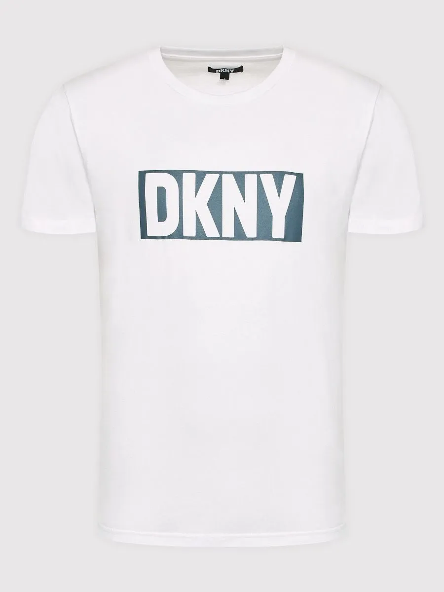 DKNY Bandits Crew Neck T-Shirt Blue Green