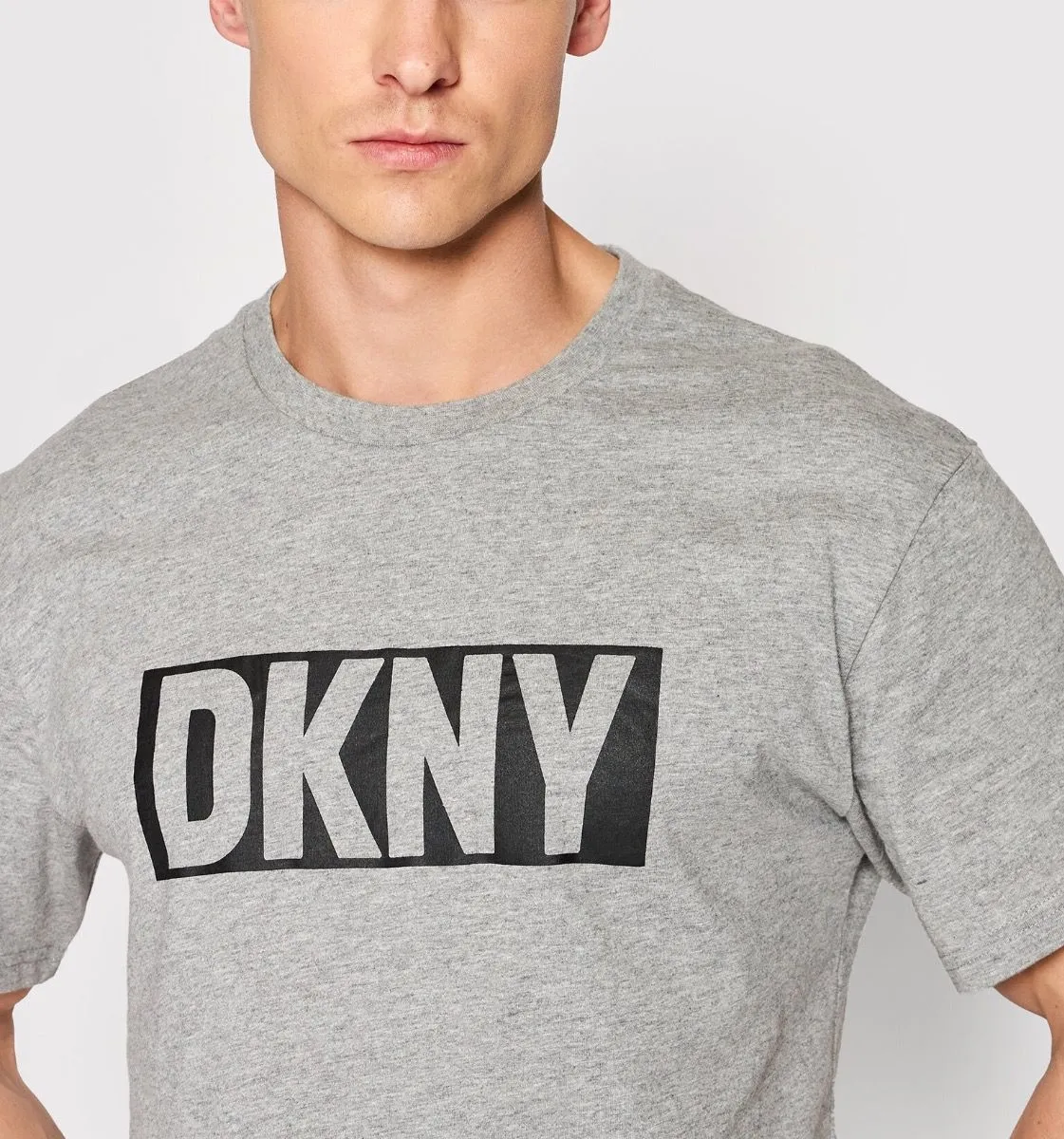 DKNY Bandits Crew Neck T-Shirt Grey Marl