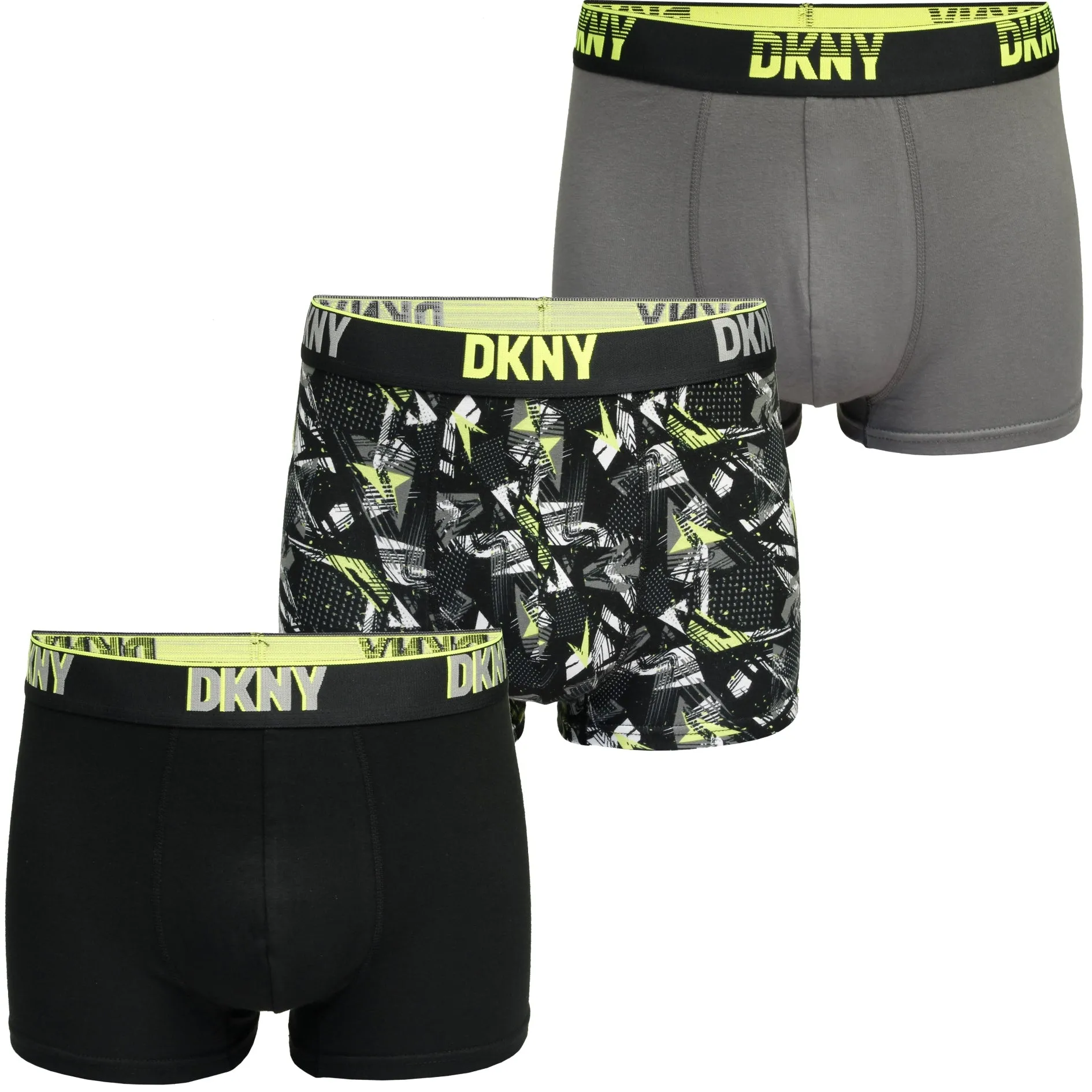 DKNY Mens Mainline Boxer Trunks (3-Pack)