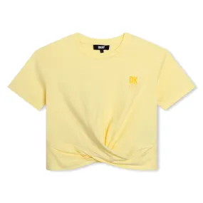 Dkny T-Shirt Rouched Yellow