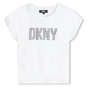 Dkny T-Shirt Studded Logo White