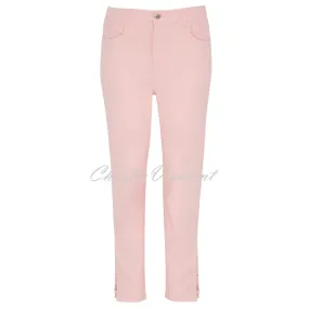 Dolcezza Cropped Jean With Ankle Detail - Style 23202 (Blush)