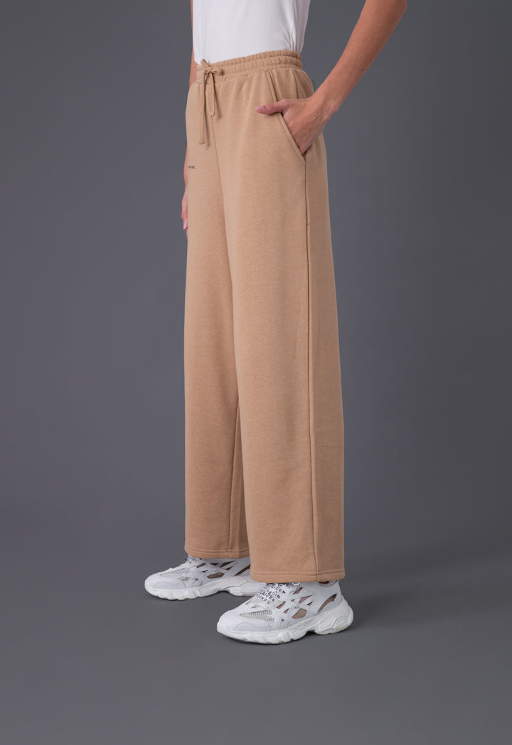 Drawstring Waist Wide Leg Pants