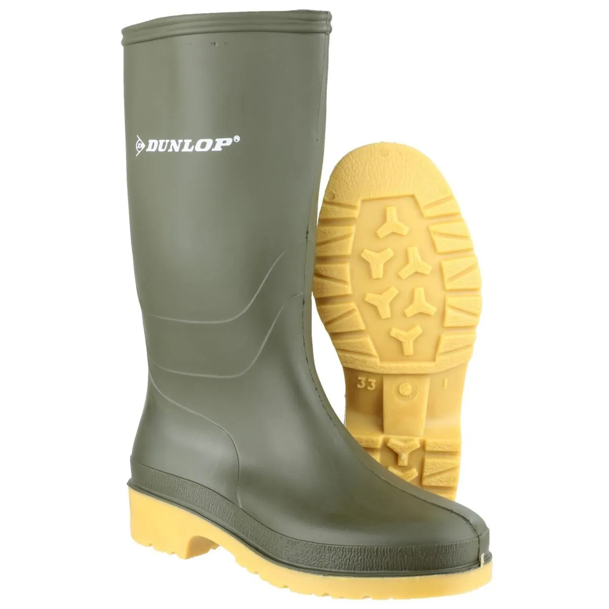 Dunlop Dulls Wellington Boot Green