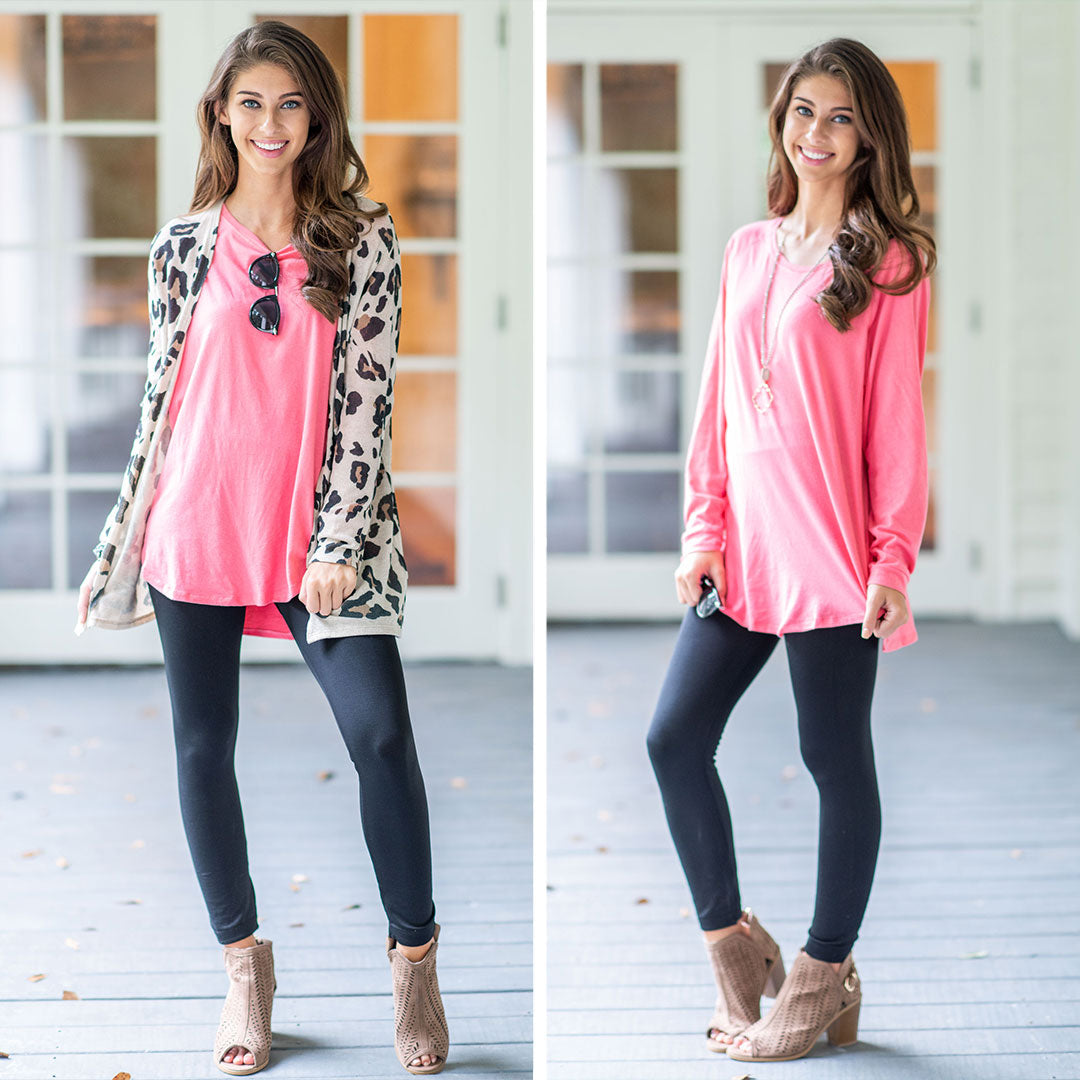 Easy Like Sunday Grapefruit Pink Tunic