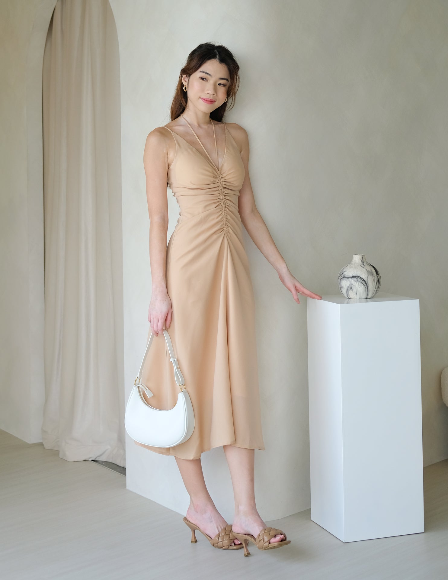 Elizabeth Dress in Sand