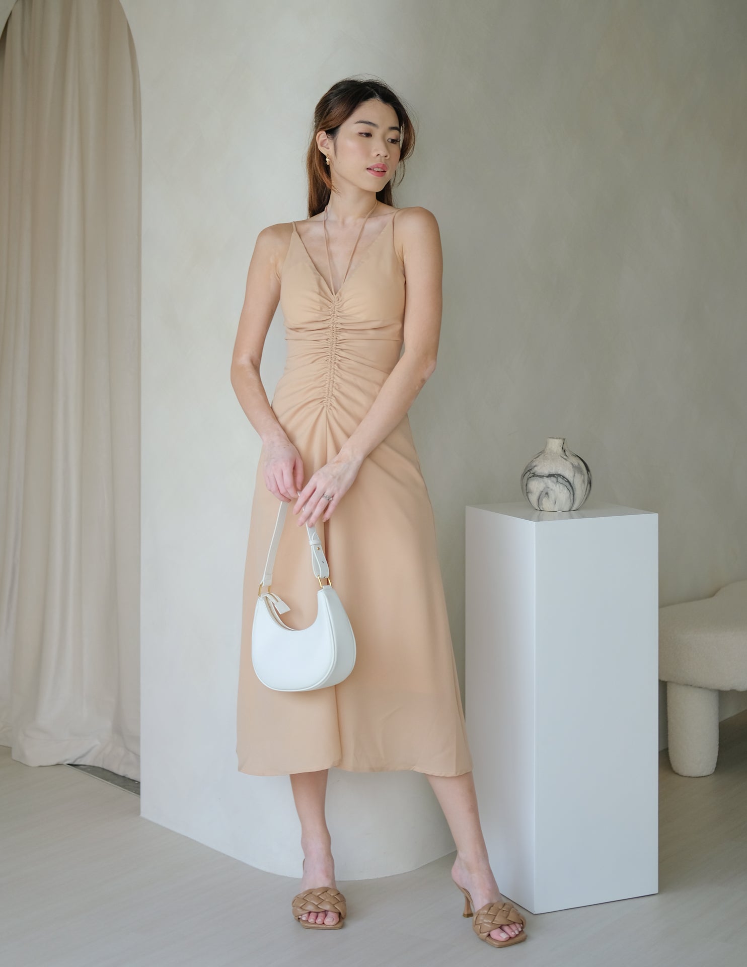 Elizabeth Dress in Sand