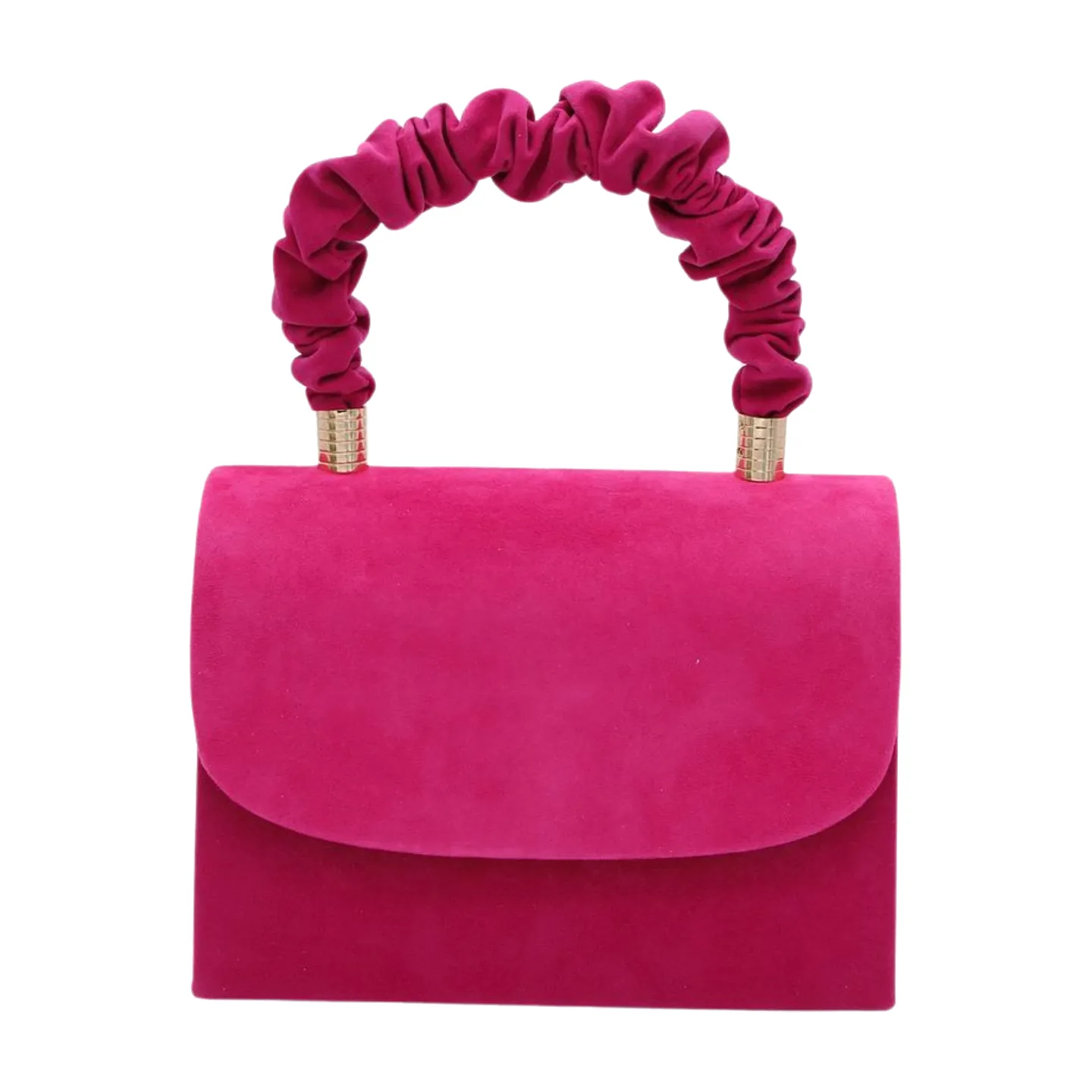 FABUCCI Fuchsia Pink Suede  Handbag