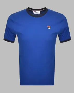 FILA Marconi Essential Ringer T Shirt Bright Blue/Navy