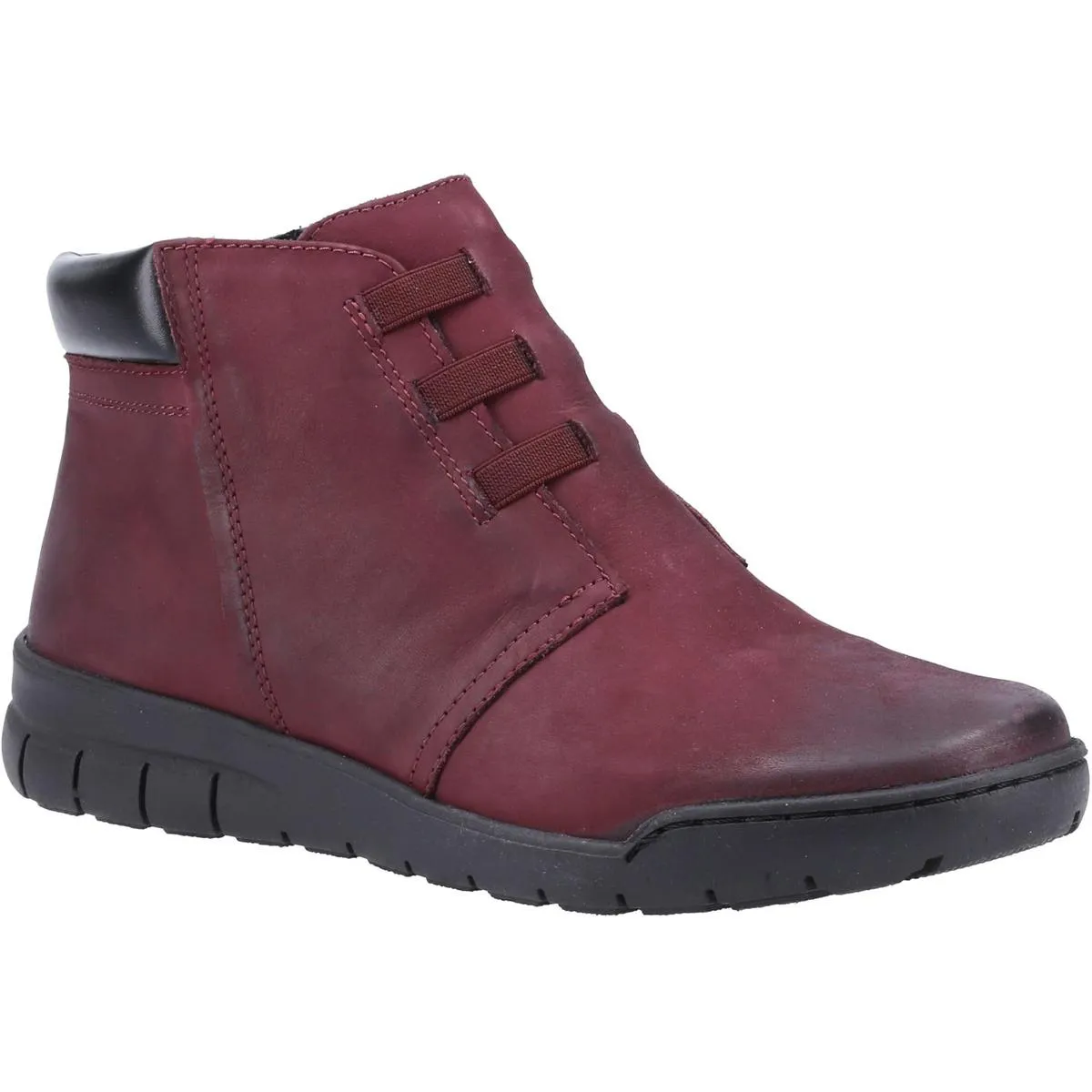 Fleet & Foster Carmen  Zip Ankle Boot Bordo