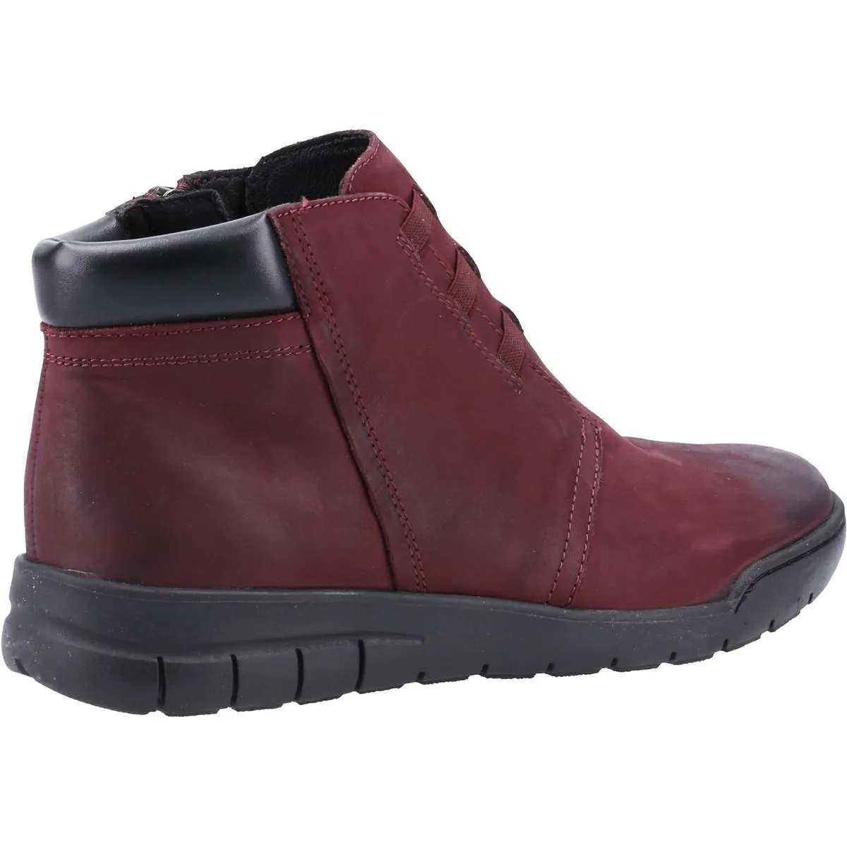 Fleet & Foster Carmen  Zip Ankle Boot Bordo