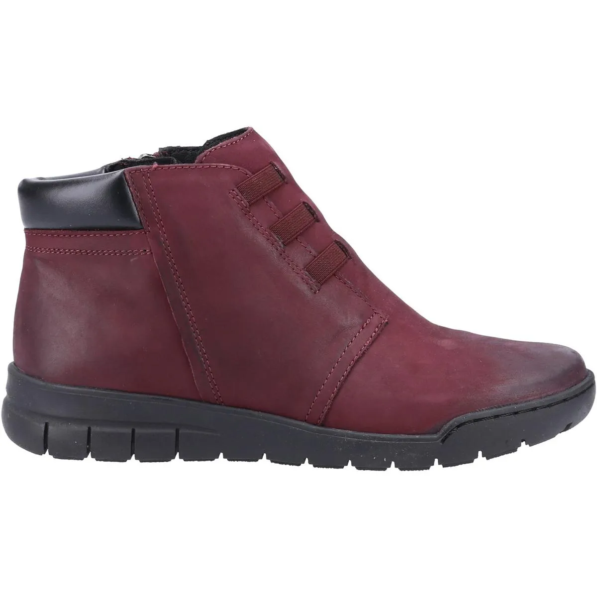 Fleet & Foster Carmen  Zip Ankle Boot Bordo