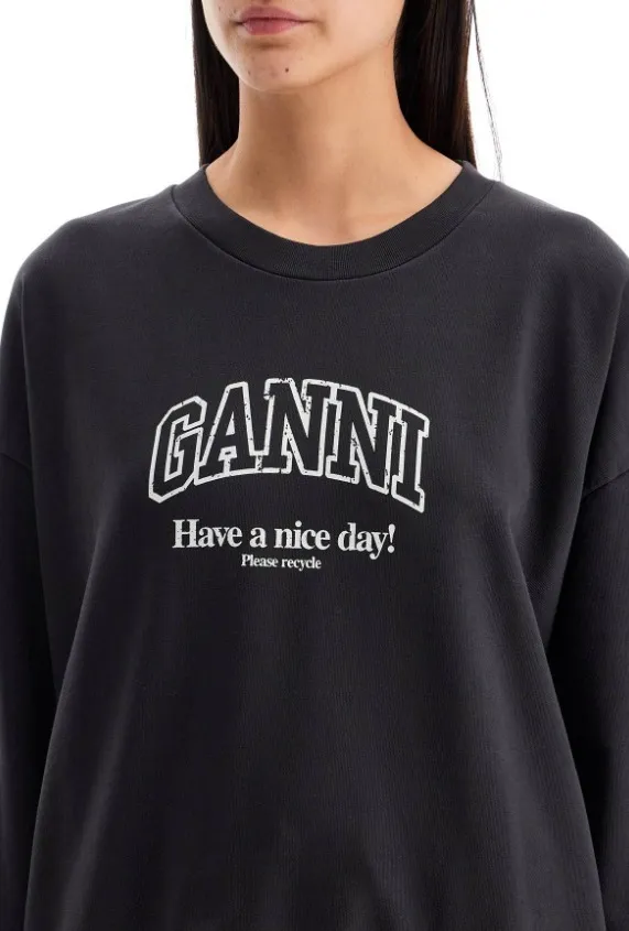 Ganni  |Logo Hoodies & Sweatshirts