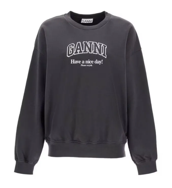 Ganni  |Logo Hoodies & Sweatshirts