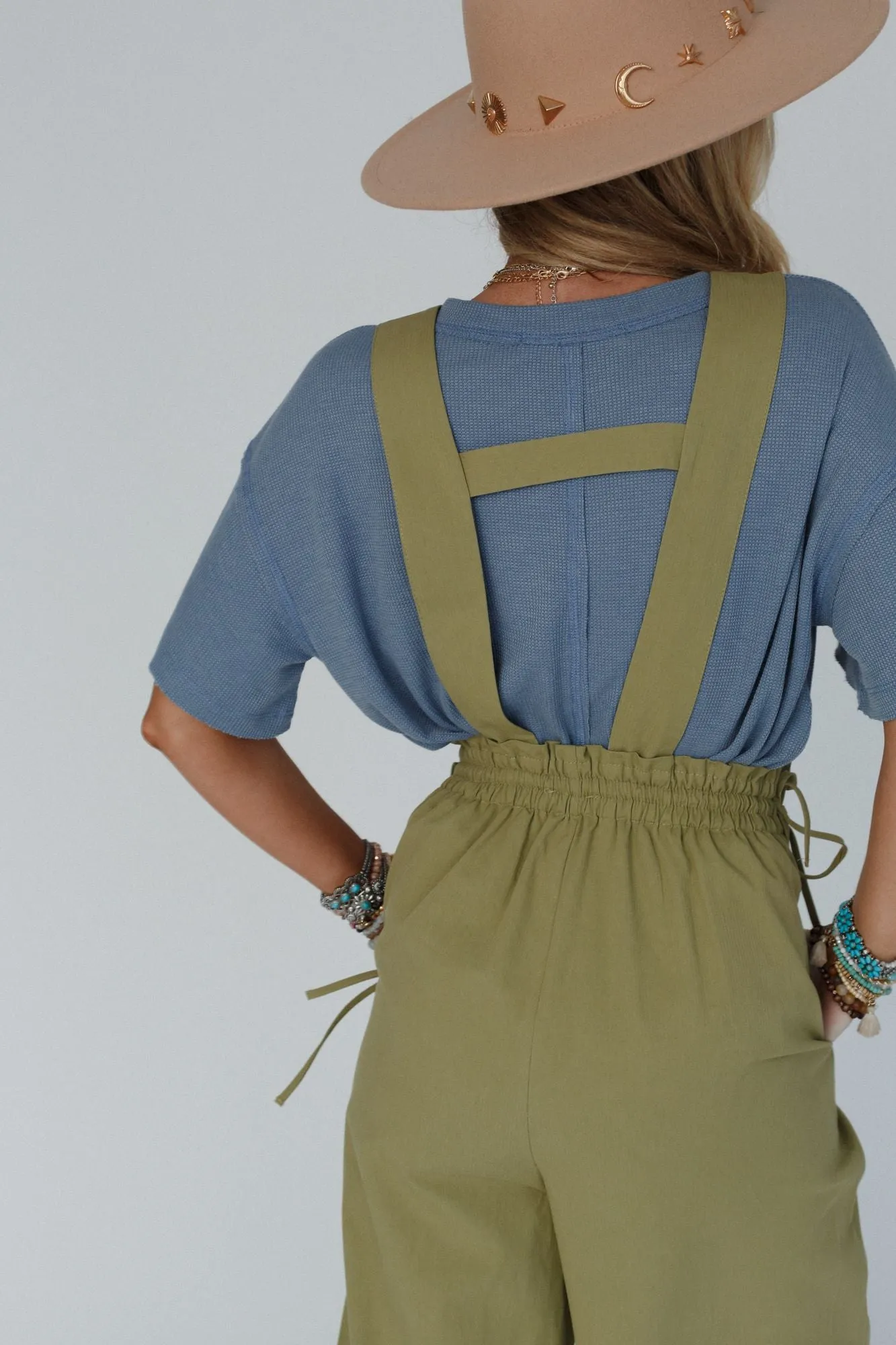 Garland Wide Leg Jumpsuit - Olive