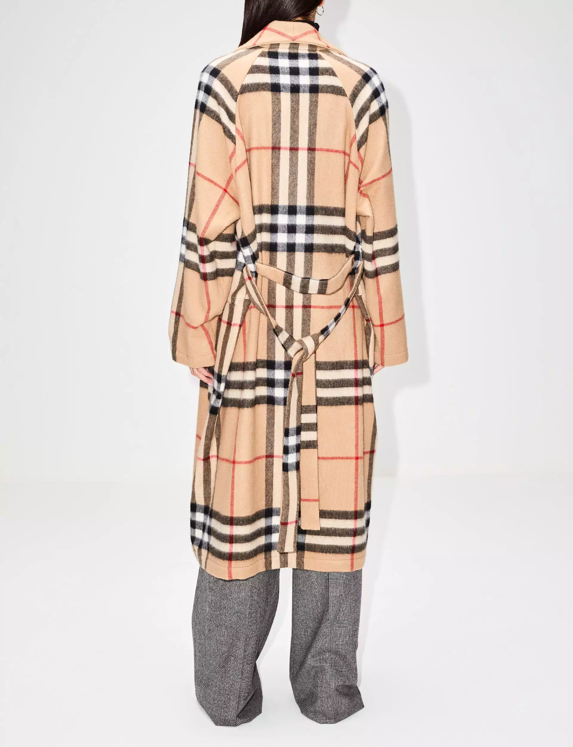 Giant Check Cashmere Robe