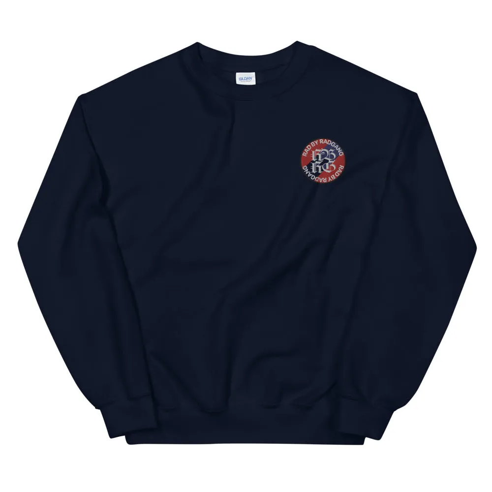 GILDAN DAILY EMBROIDERY LOGO SWEATSHIRT - NAVY