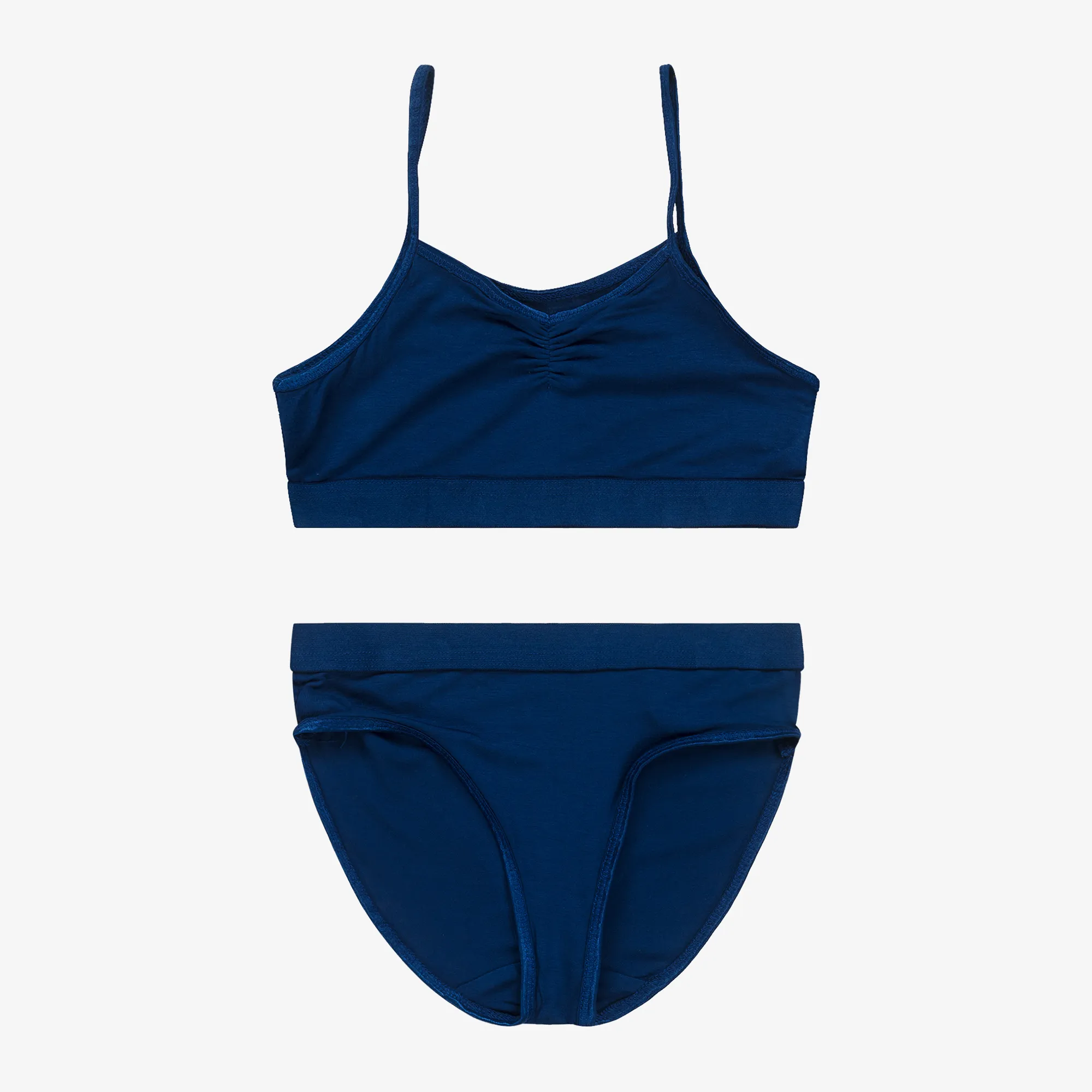 Girls Blue Viscose Top & Knickers Set