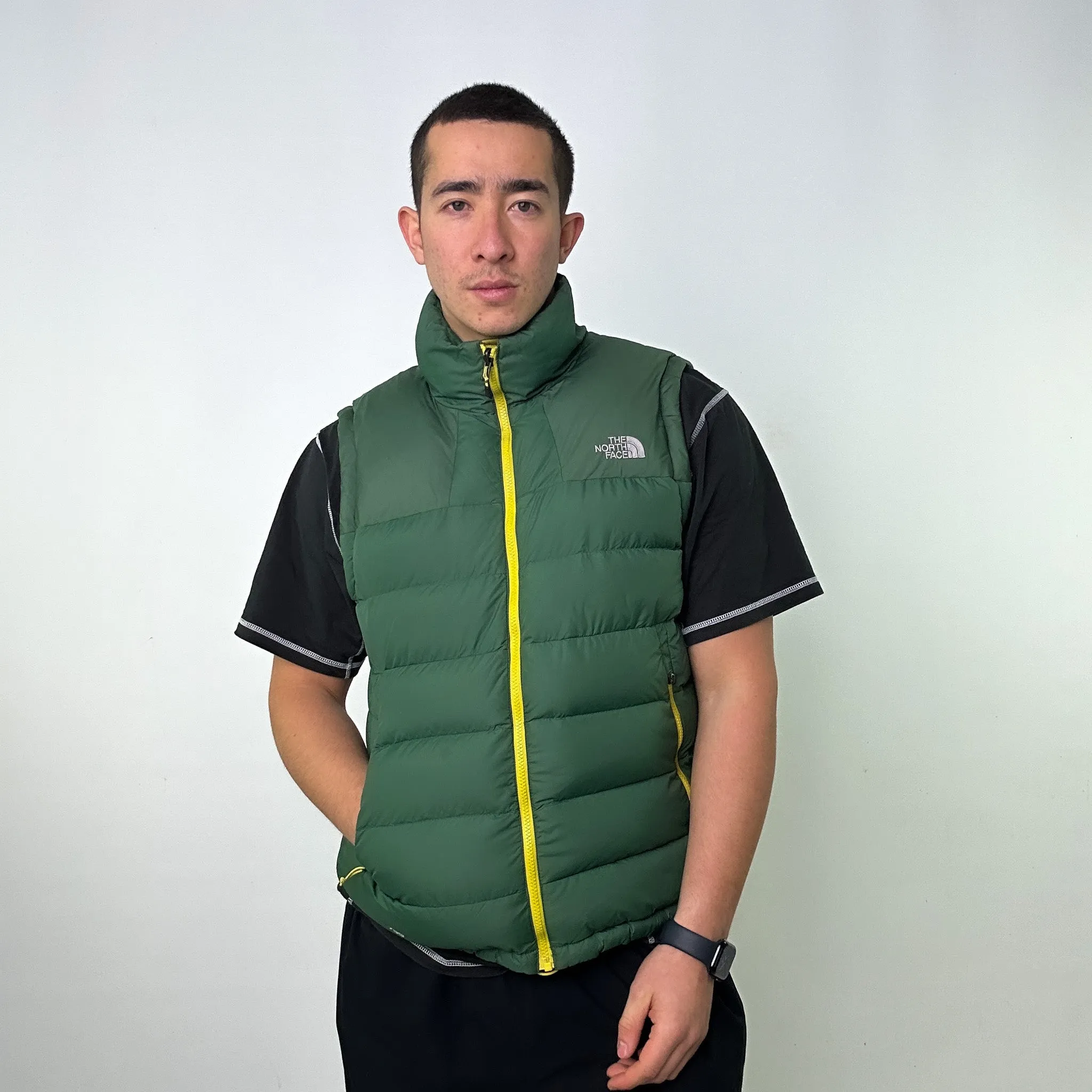 Green y2ks The North Face 700 Series Puffer Jacket Coat Gilet (L)