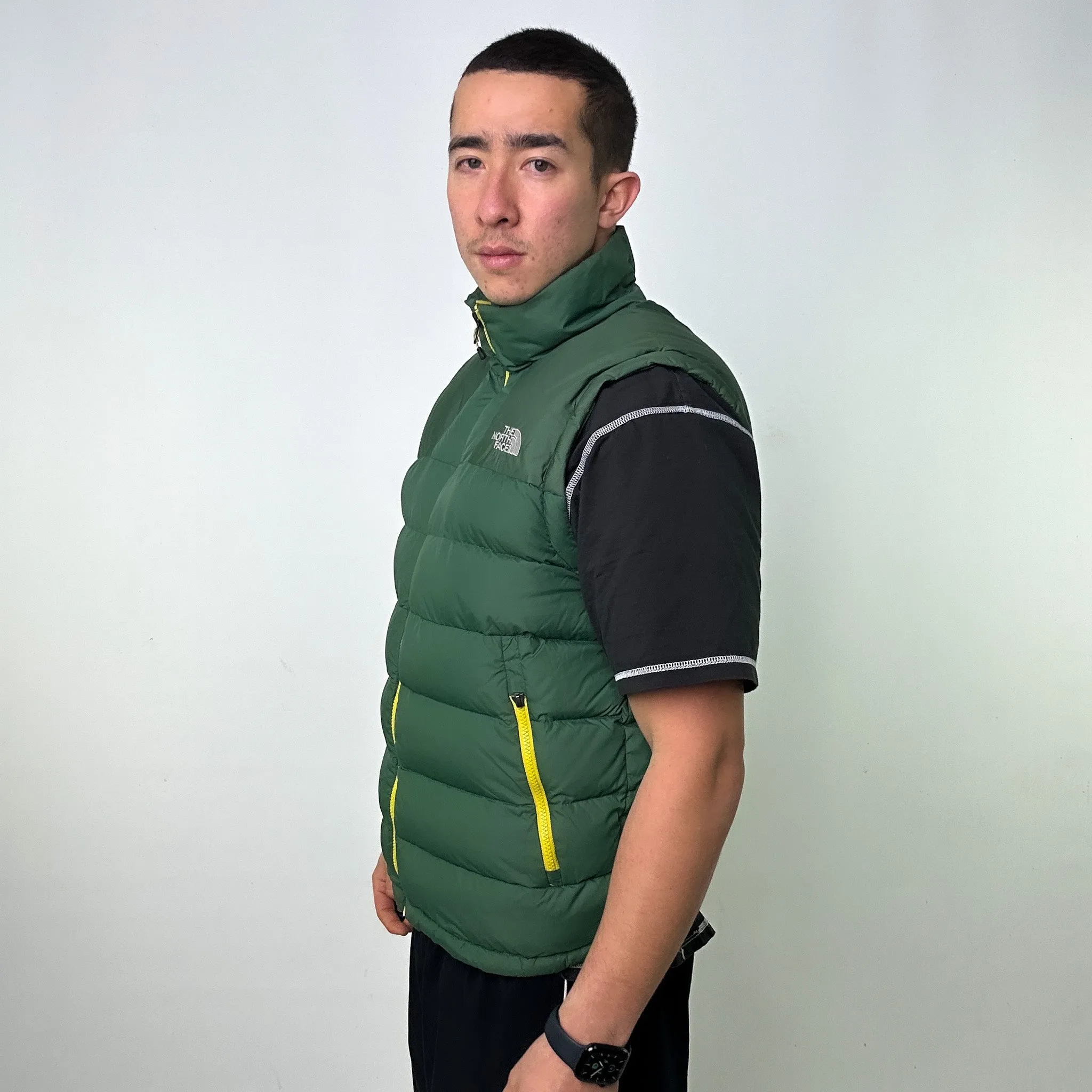 Green y2ks The North Face 700 Series Puffer Jacket Coat Gilet (L)