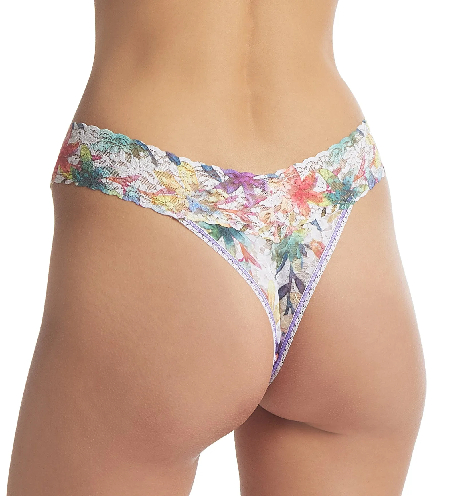 Hanky Panky Signature Lace Printed Low Rise Thong (PR4911P) - Still Blooming