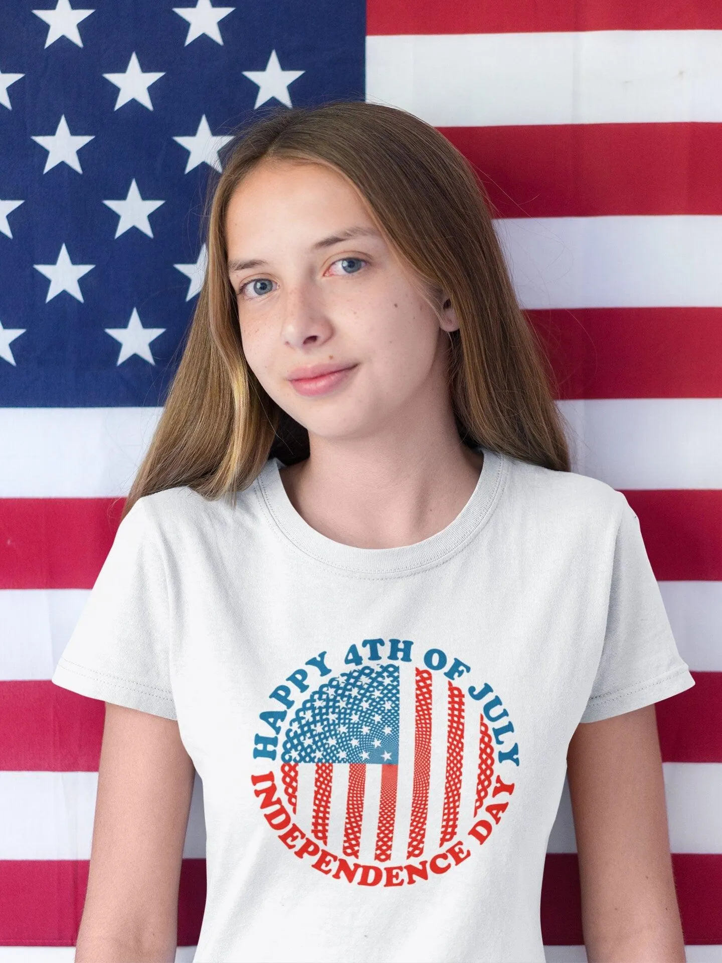 Happy 4th Of July | Independence Day | Circle American Flag, Fourth Of July Shirt,Patriotic Shirt,Independence Day Shirts,Patrio