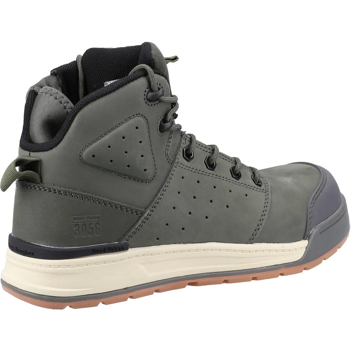 Hard Yakka 3056 Lace Zip Safety Boot Olive