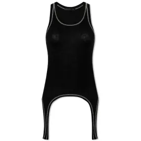 Helmut Lang Cutaway Tank TopBasalt Black