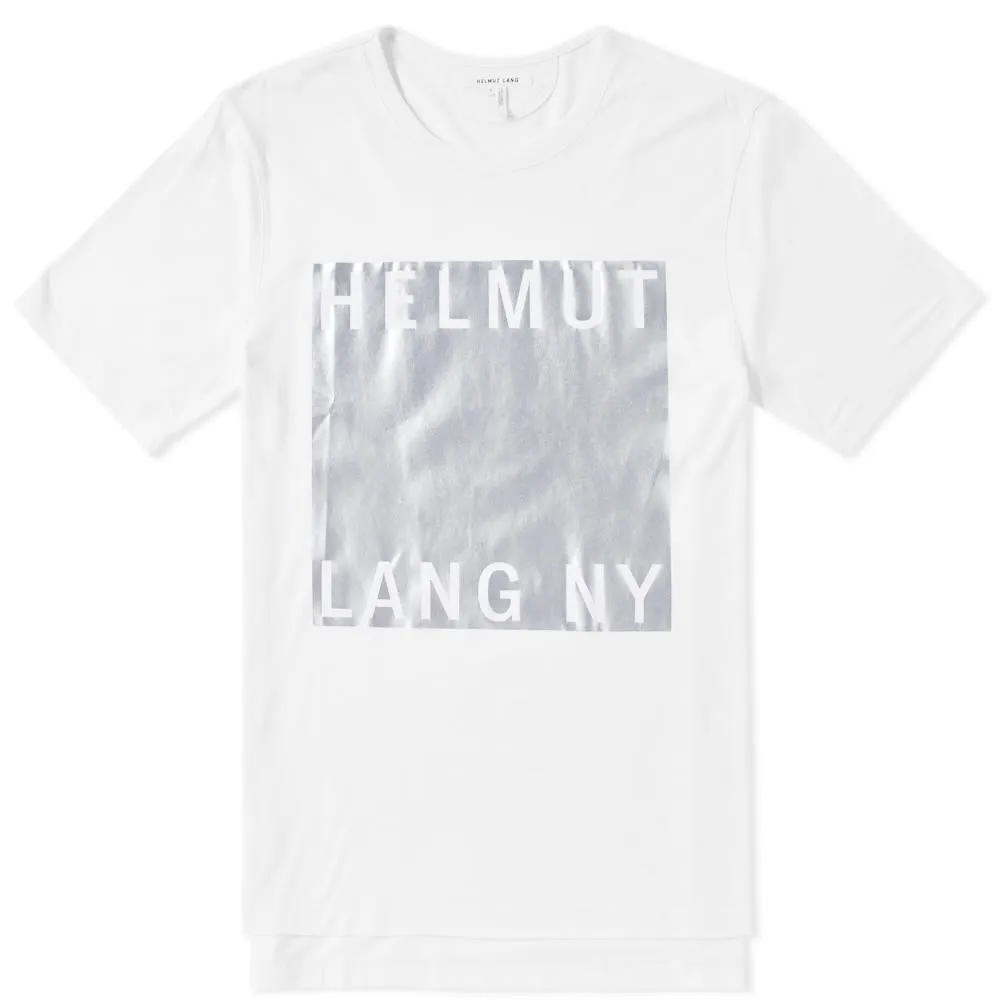 Helmut Lang Film Print TeeOptic White