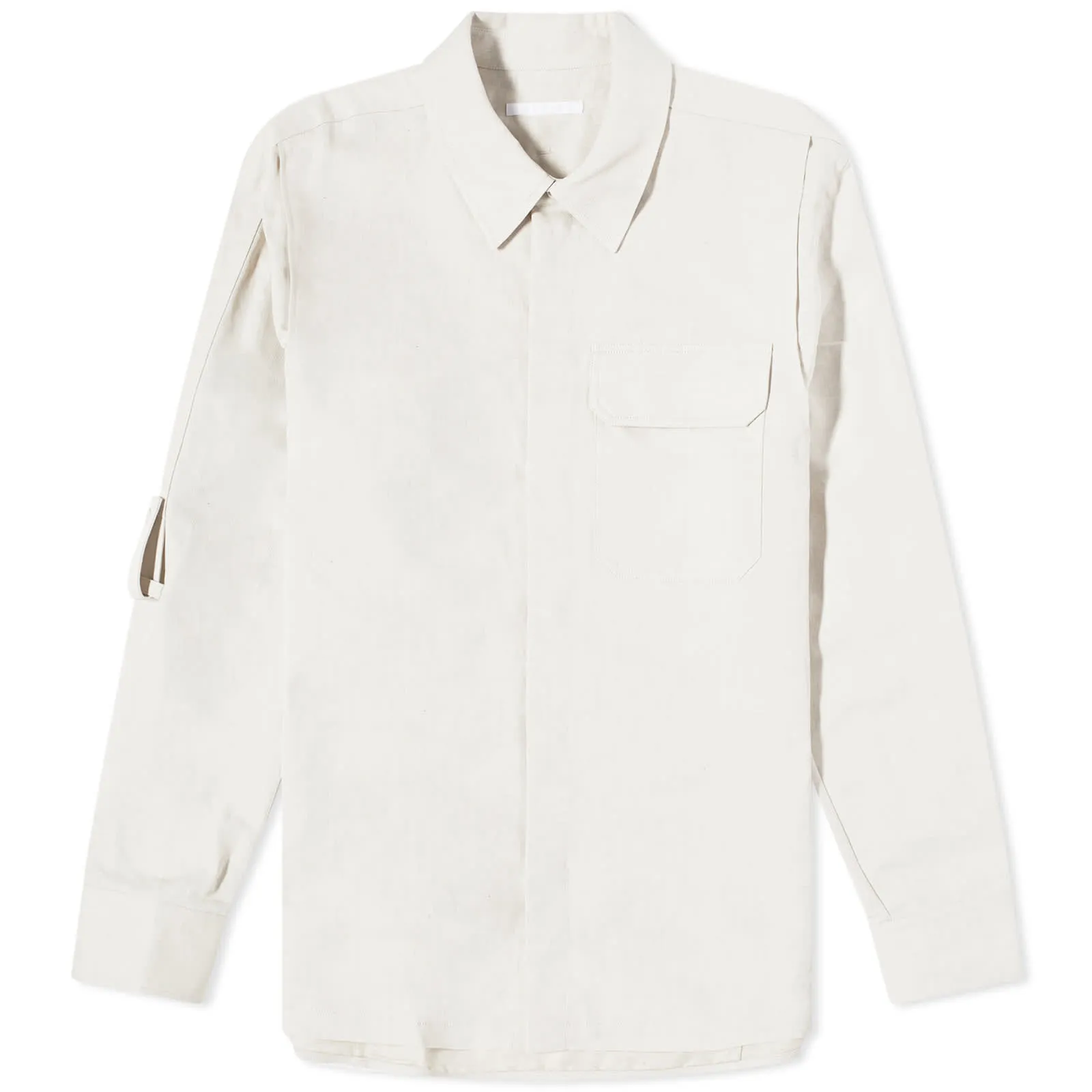 Helmut Lang Linen Twill Tape OvershirtNatural