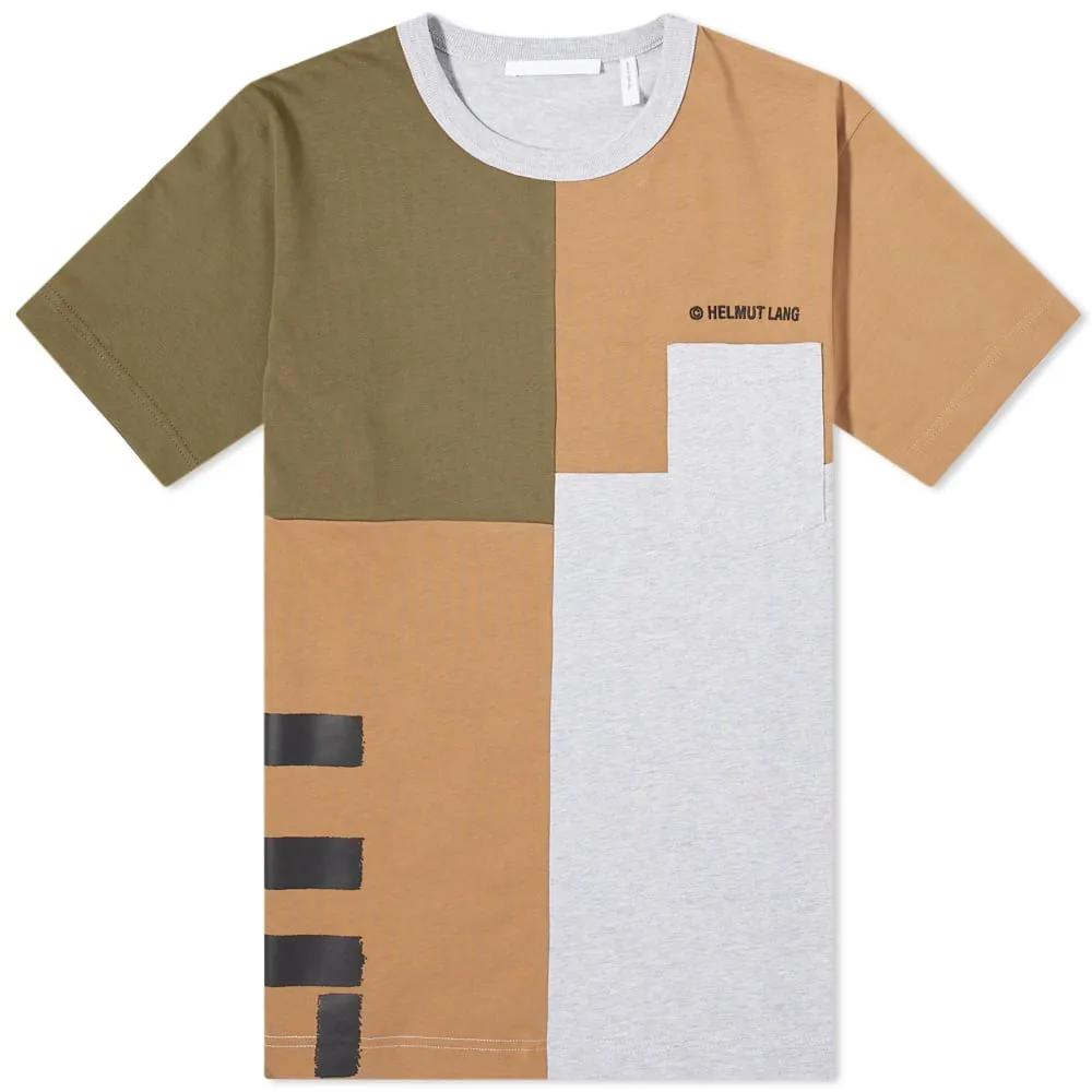 Helmut Lang Logo Patchwork TeeSeaweed