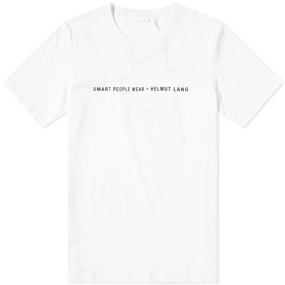 Helmut Lang Smart People TeeWhite & Black