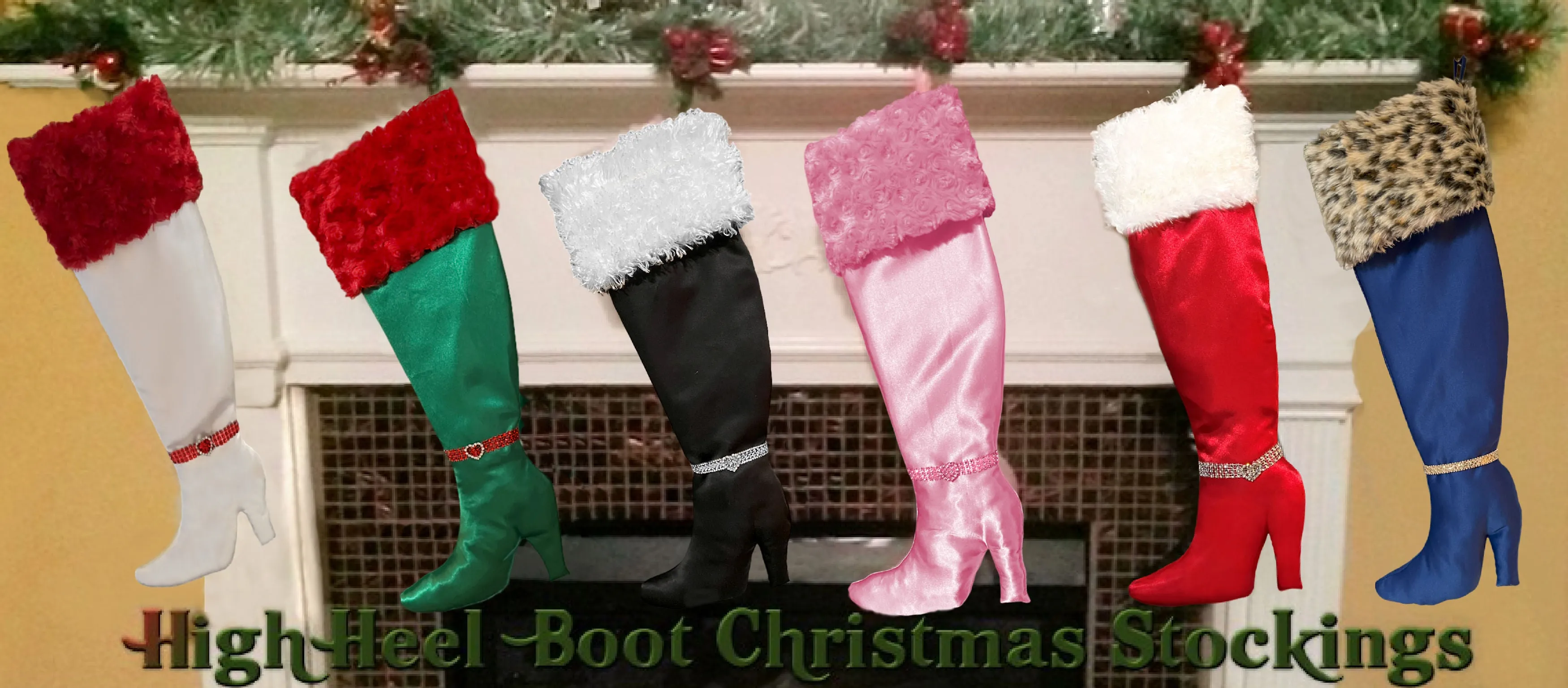 High Heel Boot Custom Christmas Stocking