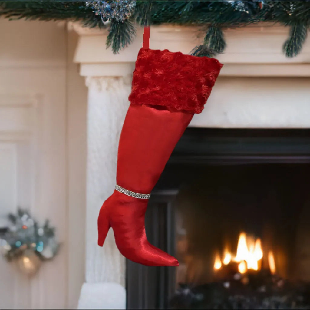 High Heel Boot Custom Christmas Stocking