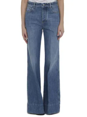 HIGH-WAIST WIDE-LEG JEANS