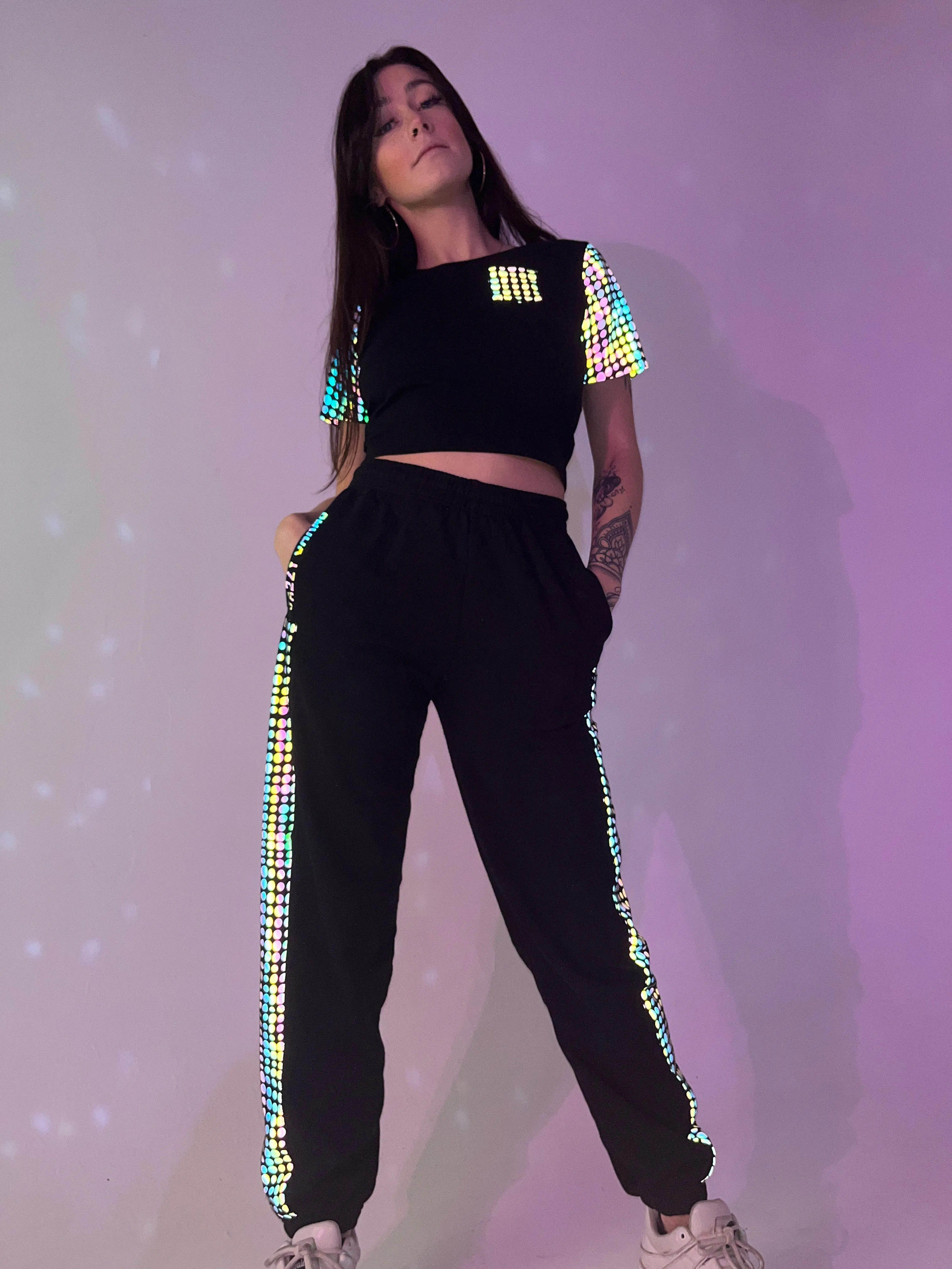 Illusion -  Crop Top & Joggers Set