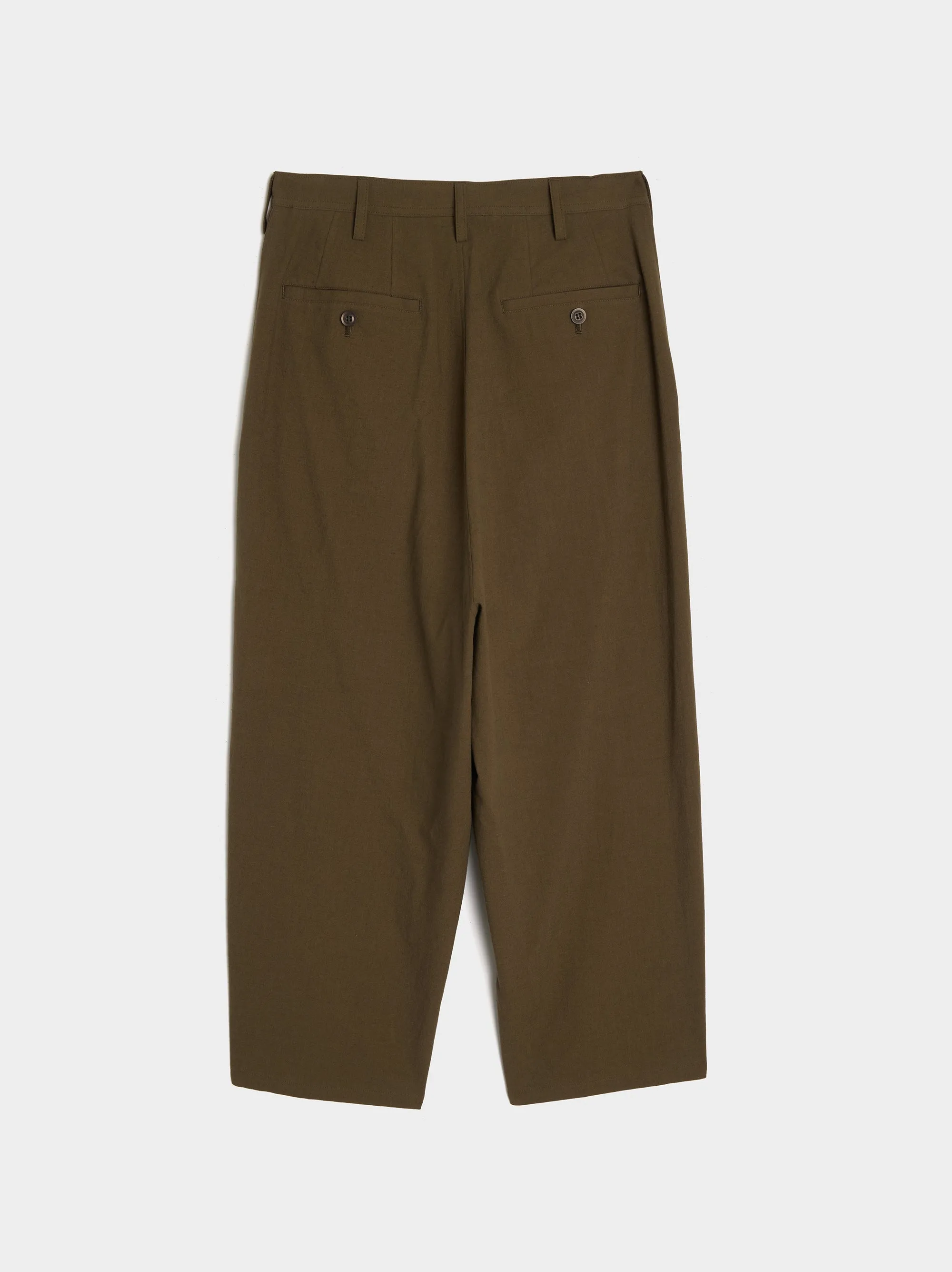 KA-Double Tuck Tapered Pant, Khaki