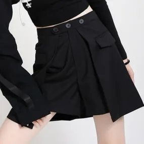 Kazuko Irregular Wide Leg Shorts