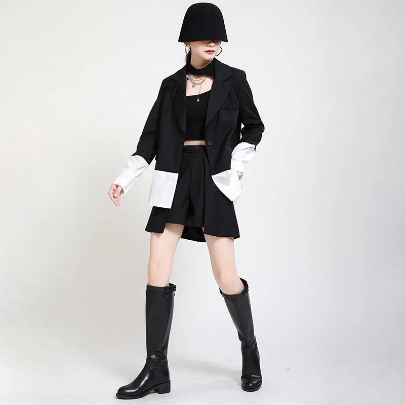 Kazuko Irregular Wide Leg Shorts