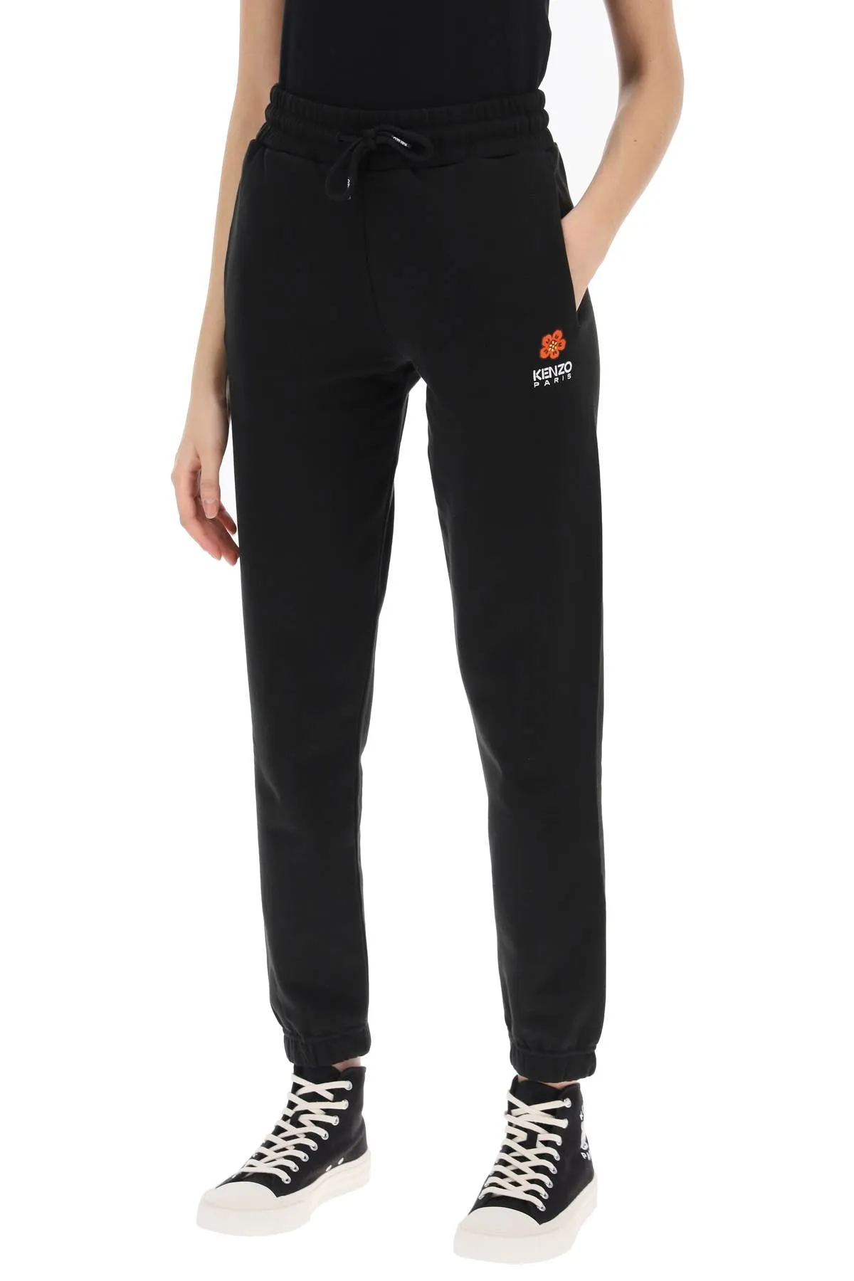 Kenzo joggers with embroidery FD52PA7114MF BLACK