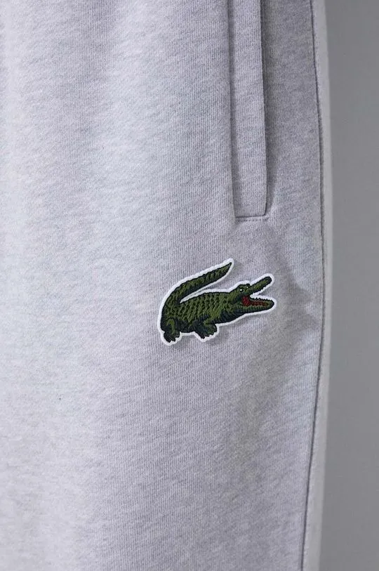 Lacoste cotton joggers gray color