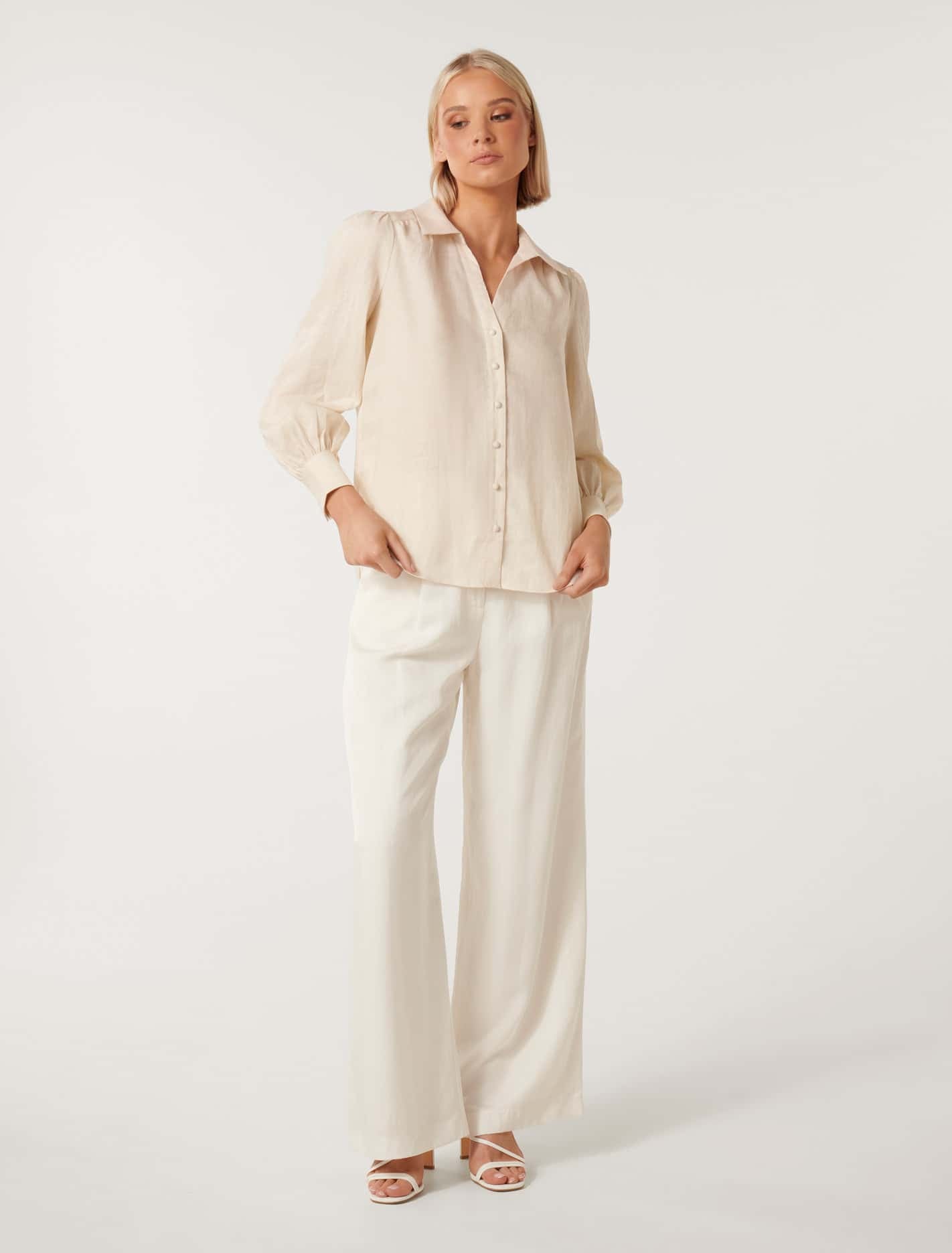 Lee Petite Linen Blouse