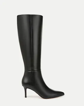 Lisa Leather Mid-Heel Tall Boot