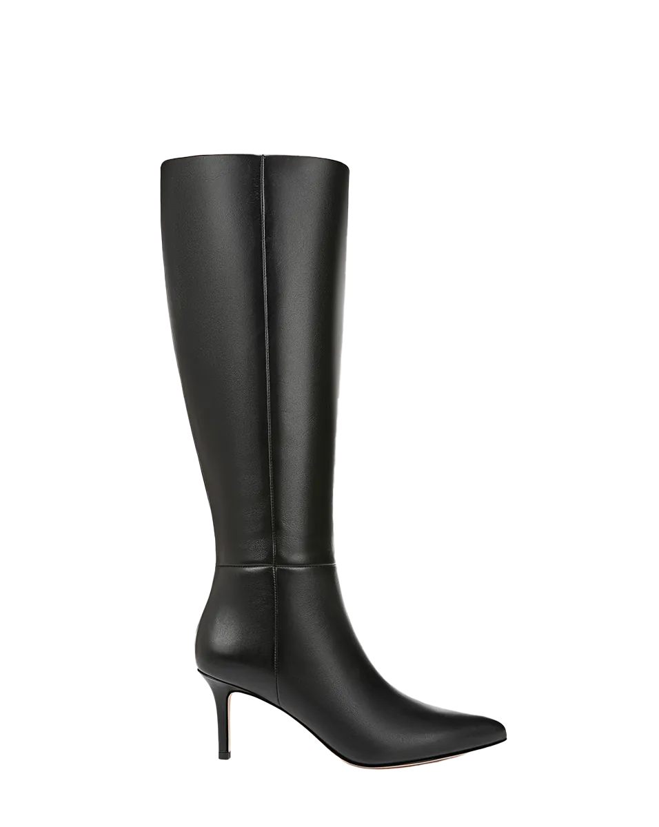 Lisa Leather Mid-Heel Tall Boot