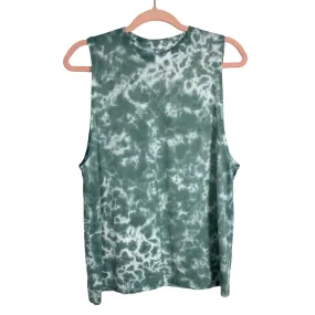 Lululemon Green and White Tie-Dye Muscle Tank Top- Size ~M (no size tag, fits like M)