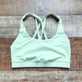 Lululemon Neon Green Strappy Back Sports Bra- Size 4 (see notes)